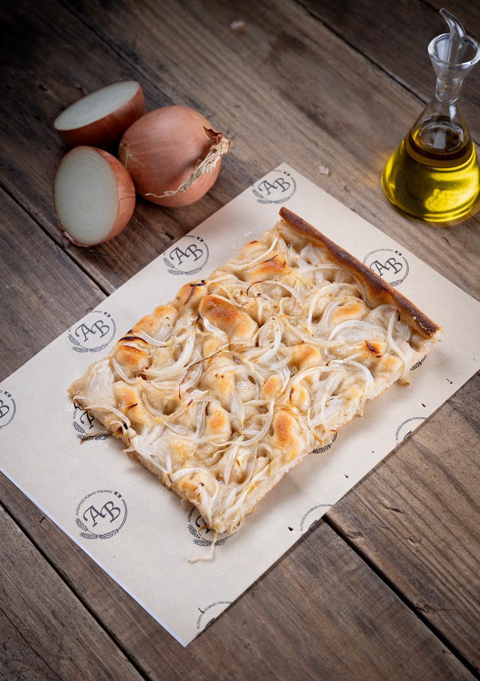 Focaccia ligure de cebolla